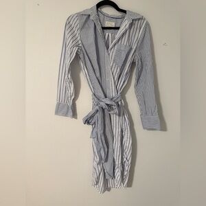 Women’s J. Crew Contrast Stripe Shirtdress with Belt